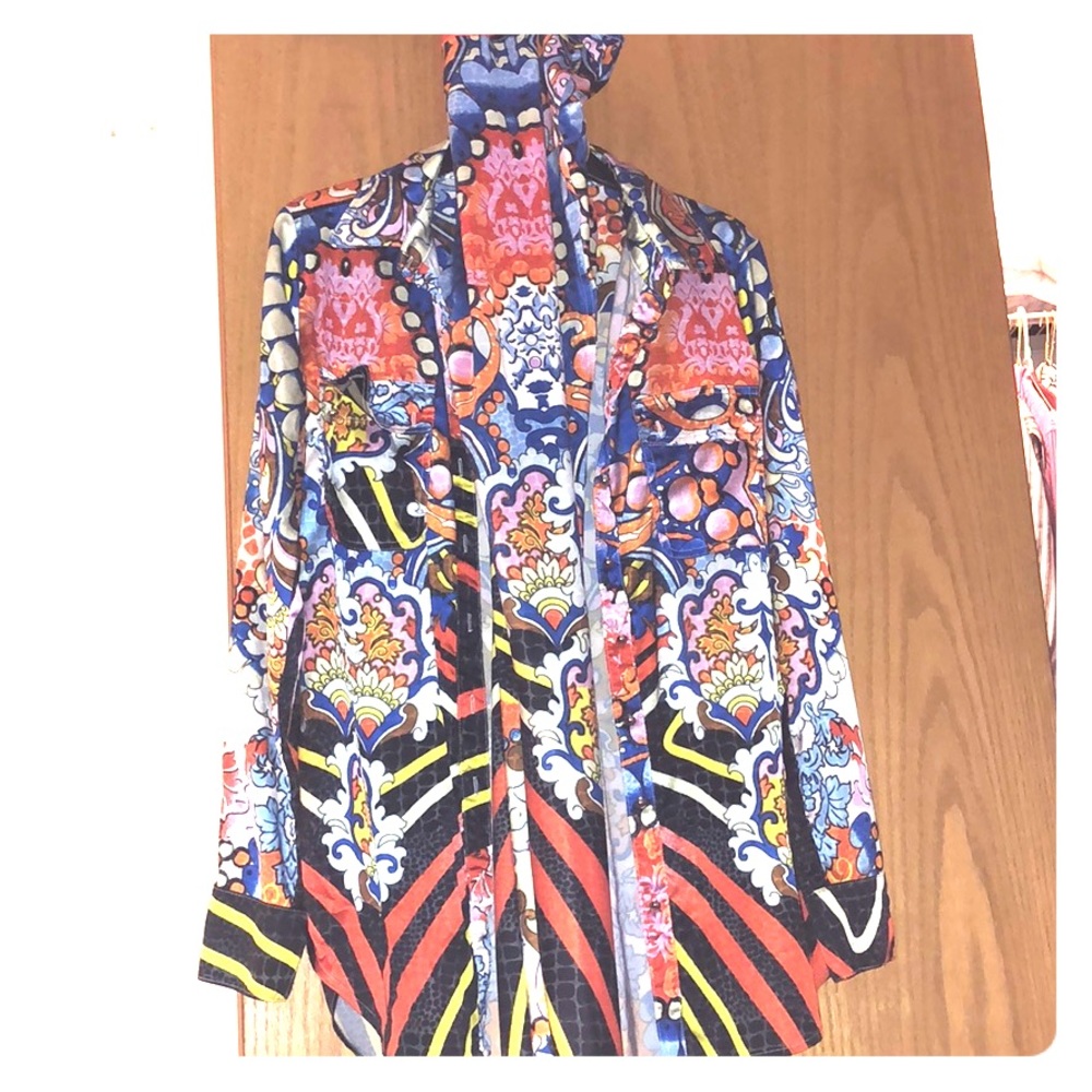 Multi colored top and pants set